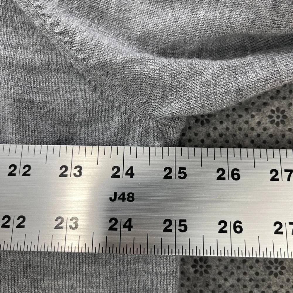 Peter Millar Crown Soft Gray Merino Wool Silk Quarter Zip Sweater Mens XXL